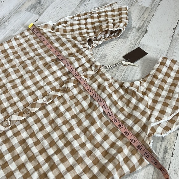 Matilda Jane Annabelle Plaid Off Shoulder Top Size XXL. NWT - Picture 10 of 11